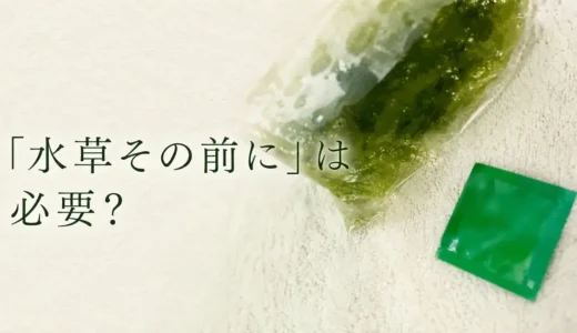 買ってきた水草は、そのまま水槽に入れていい？