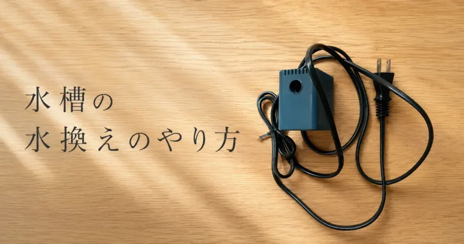 水槽の水換えのやり方のアイキャッチ