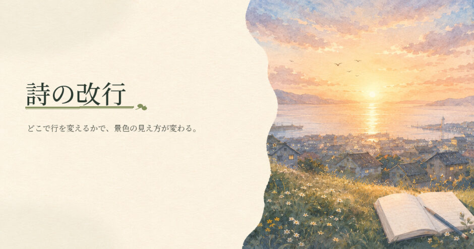 詩の改行｜中学生向け国語解説