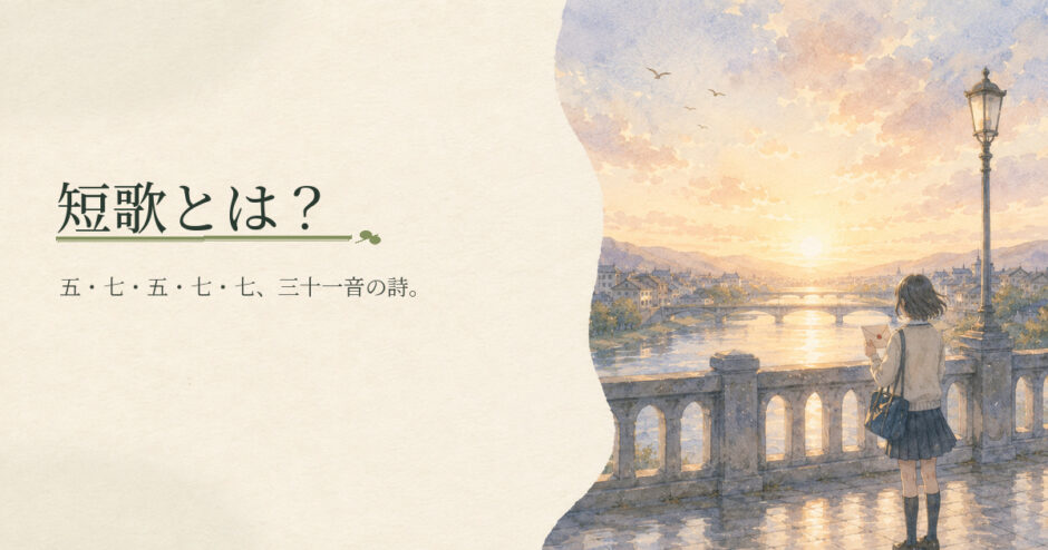 短歌とは？｜中学生向け国語解説