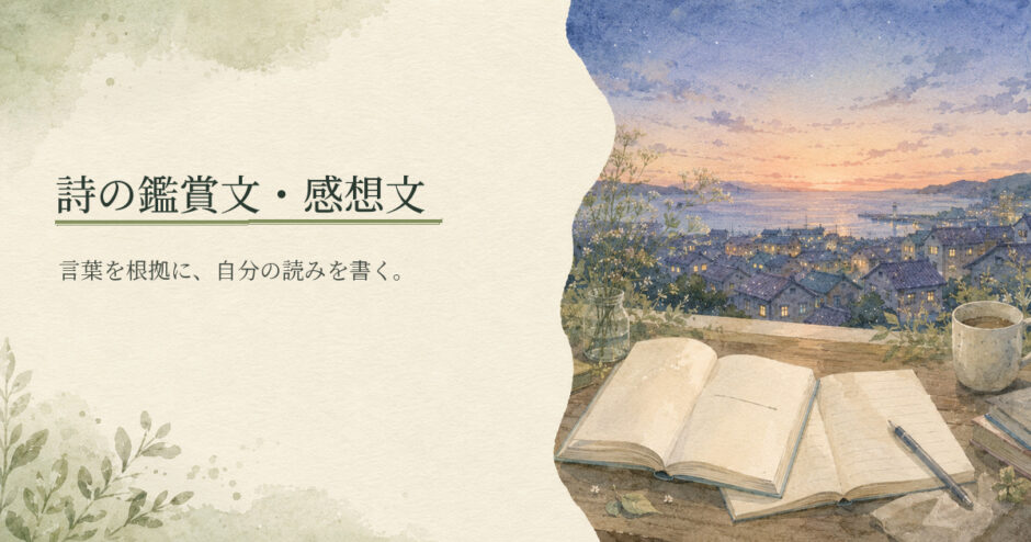 詩の鑑賞文・感想文｜中学生向け国語解説
