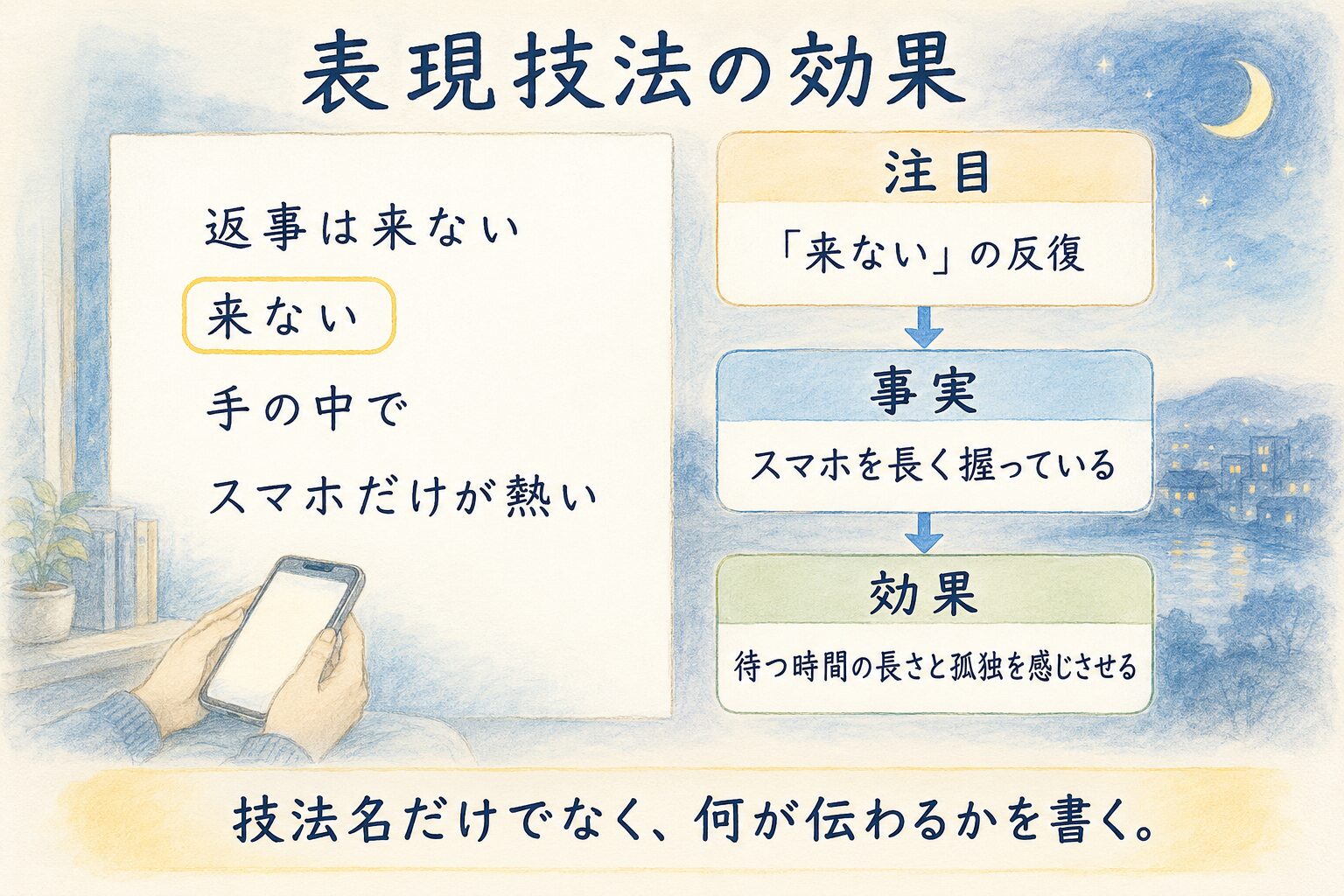 表現技法の効果の図解