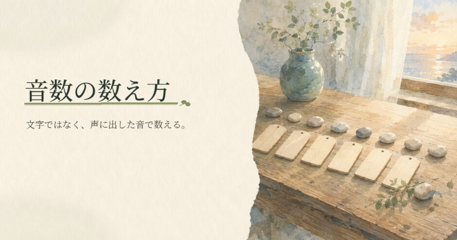 音数の数え方｜中学生向け国語解説