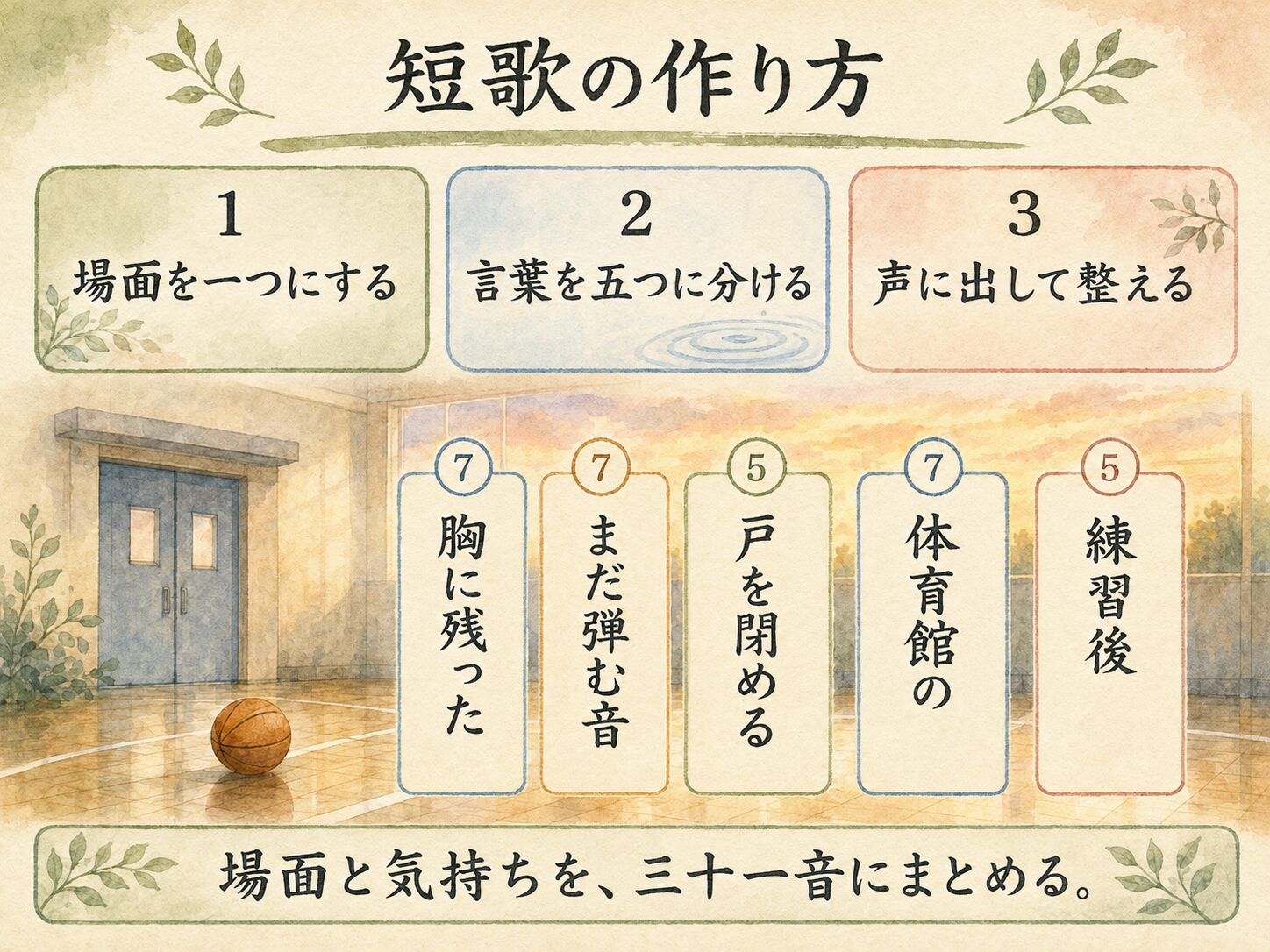 短歌の作り方の図解
