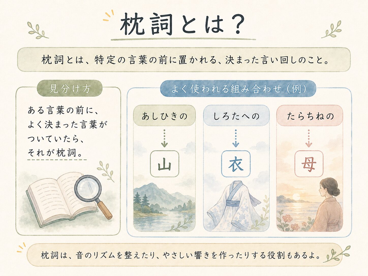 枕詞とは?の図解