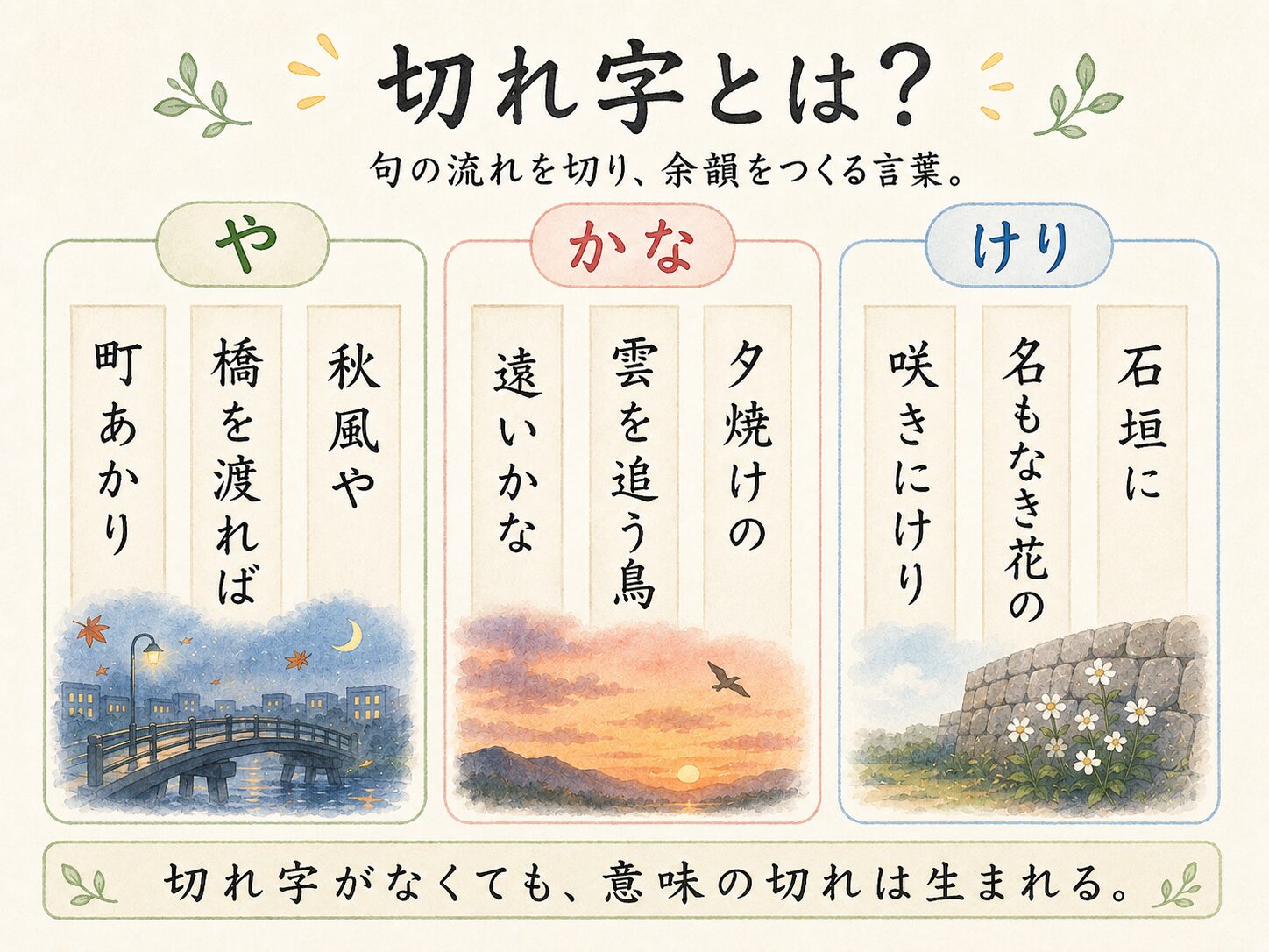 切れ字とは?の図解
