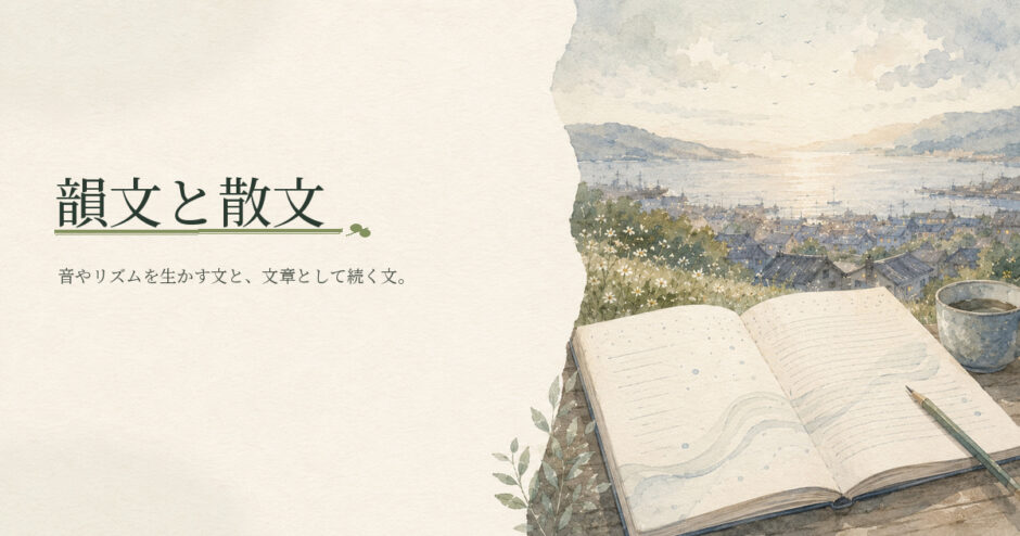 韻文と散文｜中学生向け国語解説